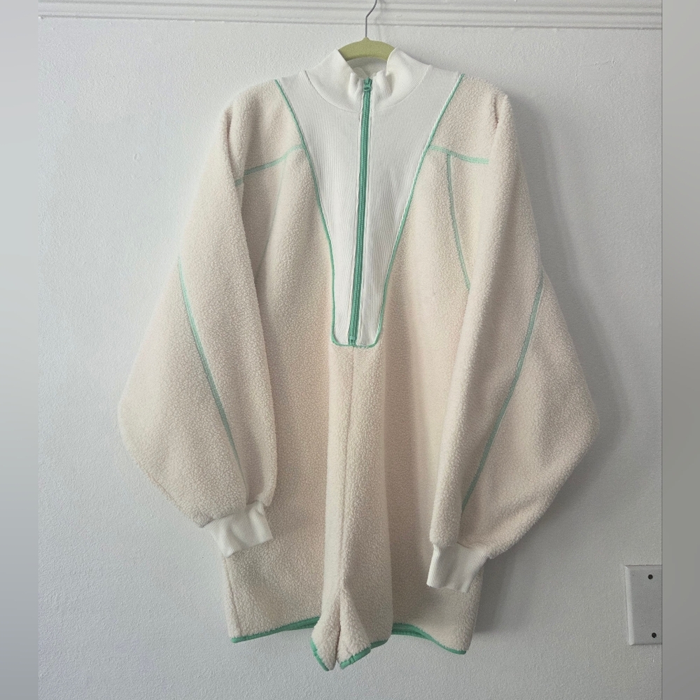 Fleece Zip-Up Jumpsuit
